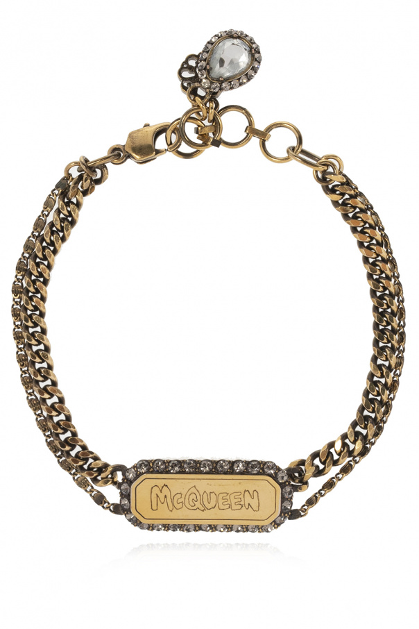 Alexander McQueen Kids IetpShops AS Bracelet with logo Alexander McQueen